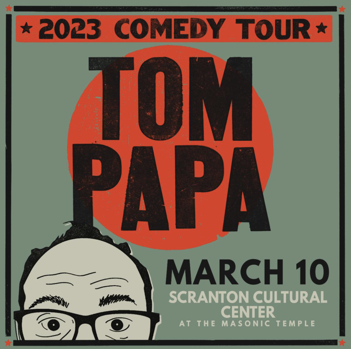 Comedy Legend Tom Papa at The Scranton Cultural Center with his 2023 Comedy Tour