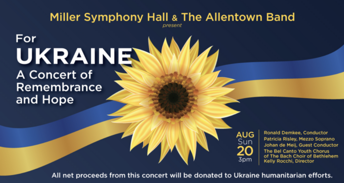 For Ukraine: A Concert of Remembrance and Hope at Miller Symphony Hall August 20