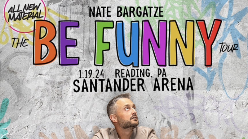 Nate Bargatze plays Reading's Santander Arena January 19 on his "Be Funny" Tour